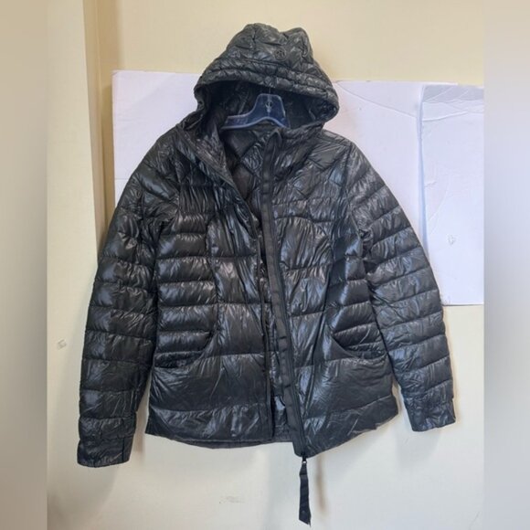 Lululemon FluffinAwesome Puffer Goose Down Hoodie Jacket Zip Hood Pocket Green 8 - Picture 13 of 16